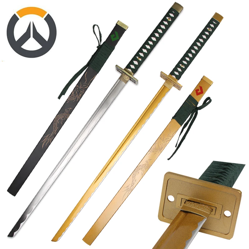 Для наручных часов косплей Реплика Genji Спарроу меч гравировка дракона реальная