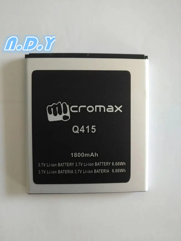 Новый высококачественный литий ионный аккумулятор Micromax Q415 1800mAh для мобильного
