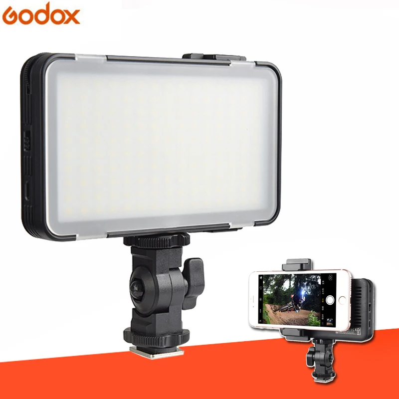Godox Ledm150 5600k Mobile Phone Led Video Light Bright Panel With Inbuilt Battery Rechargeable