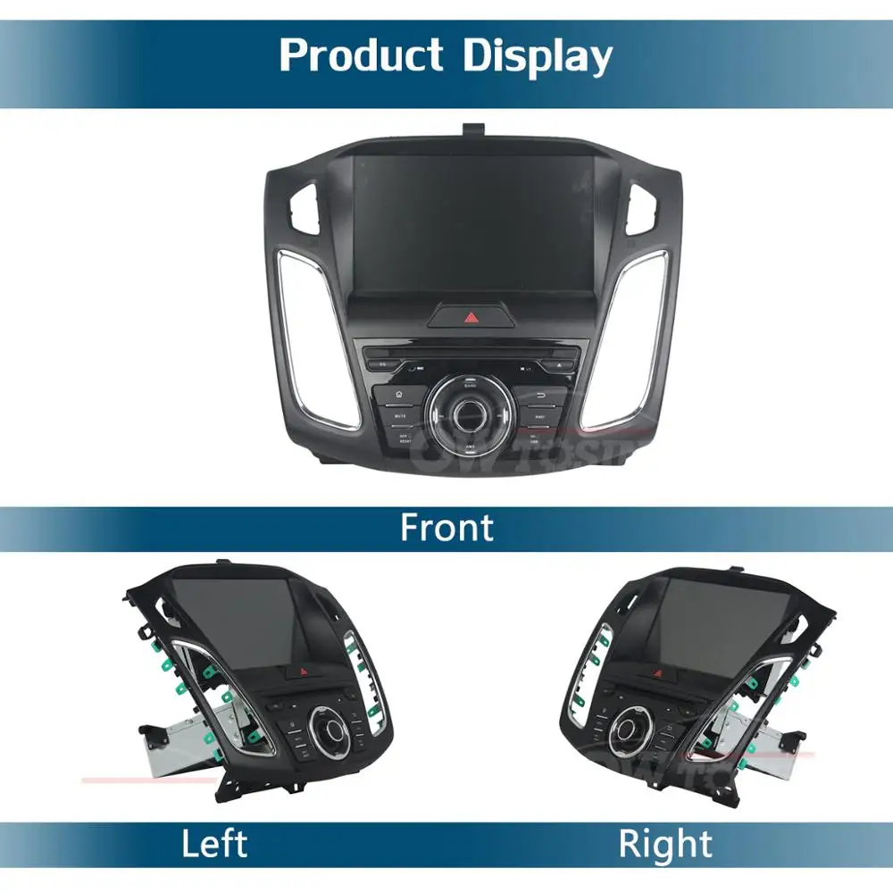 Discount 9" IPS 1920*1080 8 Core 4G+64G Android 9.0 Car DVD Player For Ford Focus 2012 2013 2014 2015 2016 2017 DSP Radio GPS Parrot BT 4