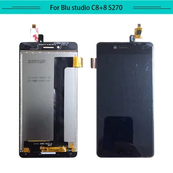 

1pcs/lot Wholesale For Blu Studio C8+8 S270Q Full LCD Display Touch Screen Glass Digitizer Assembly Free Shipping