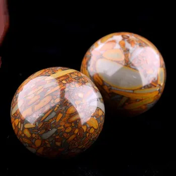 

Natural Massage Health Ball 50mm Exercise Meditation Stress Relief RSI Handball Fitness Ball Natural Health Care Product 1 pair