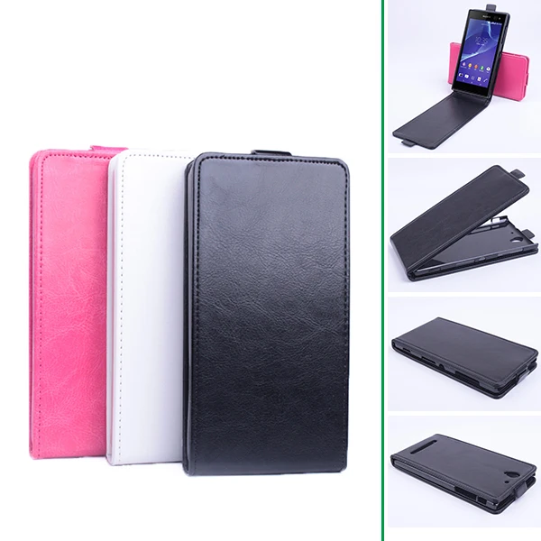 

Luxury Flip Leather Cover Case for Sony Xperia C3 D2533 Dual D2502 S55T S55U Vertical Back Cover Magnetic Protective Shell