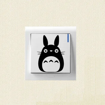 

Chu Totoro Decoration Switch Stickers Funny Cartoon Cat Wall Decal 2SS0263