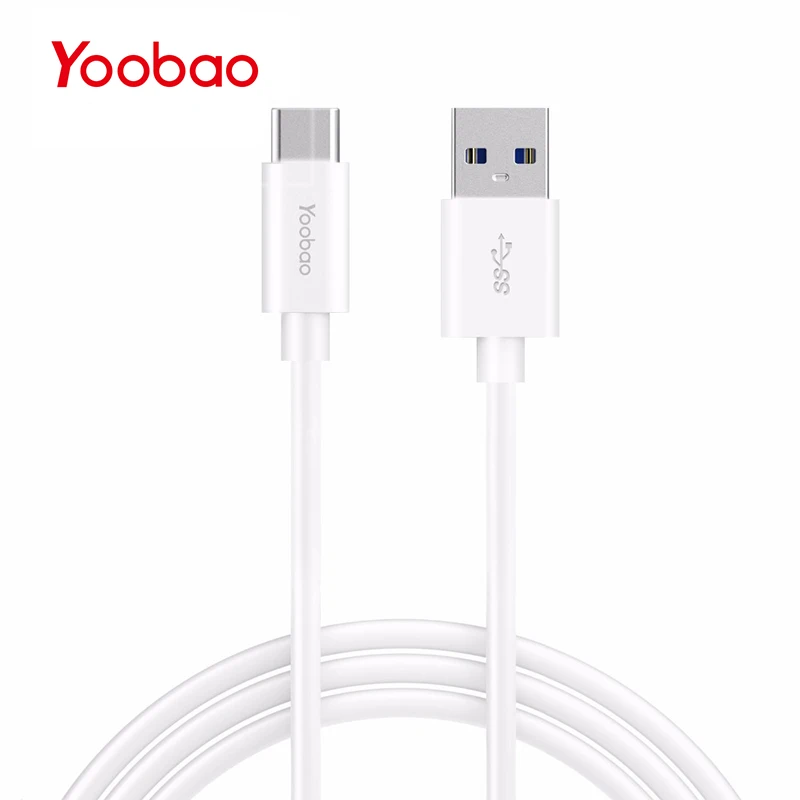 

Yoobao YBCA3 USB Type C 3.1 Cable USB Type-C Charger Data Cable 3A Cell Phone Line Metal Head TypeC Charging Cable for Huawei LG