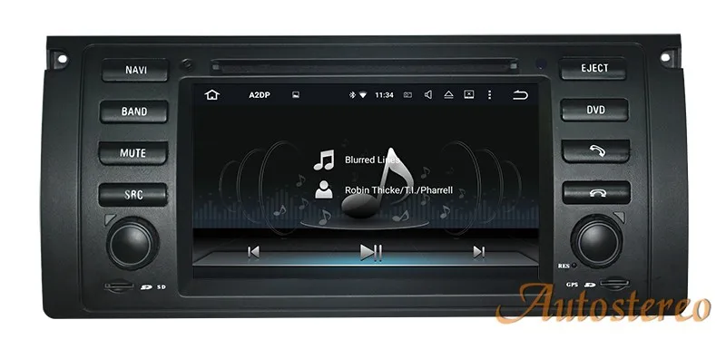 7 дюймов 4 ядра Android 7,1 автомобильный стерео gps навигации автомобиля DVD головное устройство для BMW M5 E39 E53 1995-2007 автомобильный стерео блок