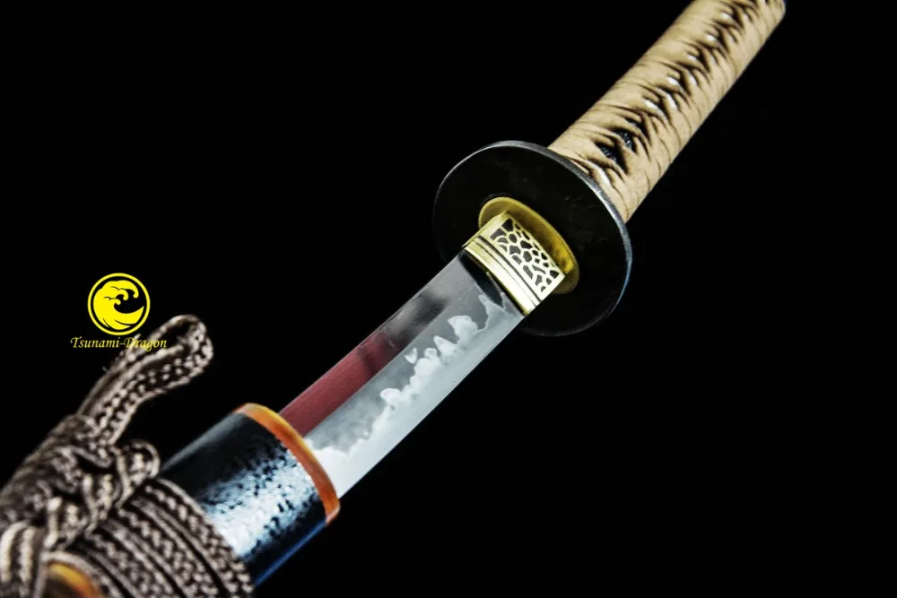 Пластилин ручной работы из закаленного T10 стального топа Choji Hamon японский самурай