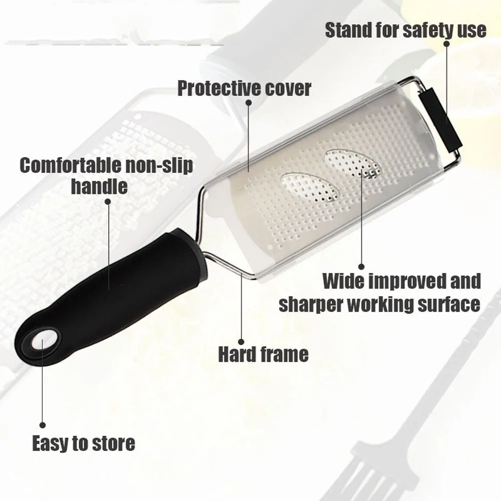 TEENRA-1Pcs-12-Inch-Lemon-Zester-Grater-Stainless-Steel-Cheese-Grater-Microplane-Chocolate-Cheese-Grater-Fruit (2)