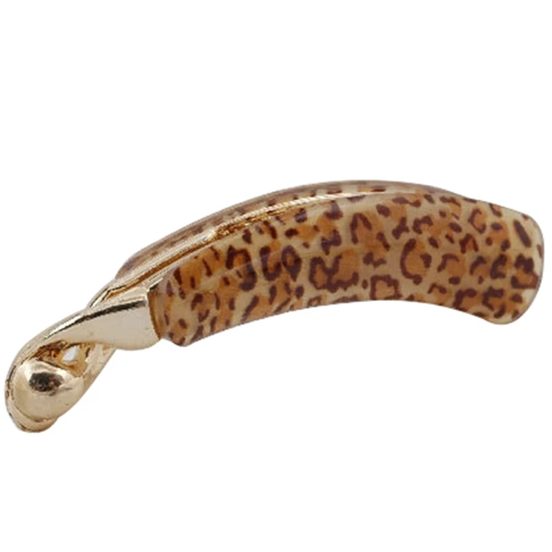 1 шт. модные сексуальные леопардовые заколки для волос акриловый Змеиный узор банановый зажим для женщин девочек аксессуары для волос