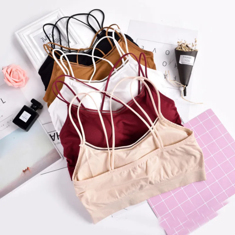 2018 Summer New Sexy Solid Color Ladies Sleeveless Strapless Tube Woman Elegant Tube Tops