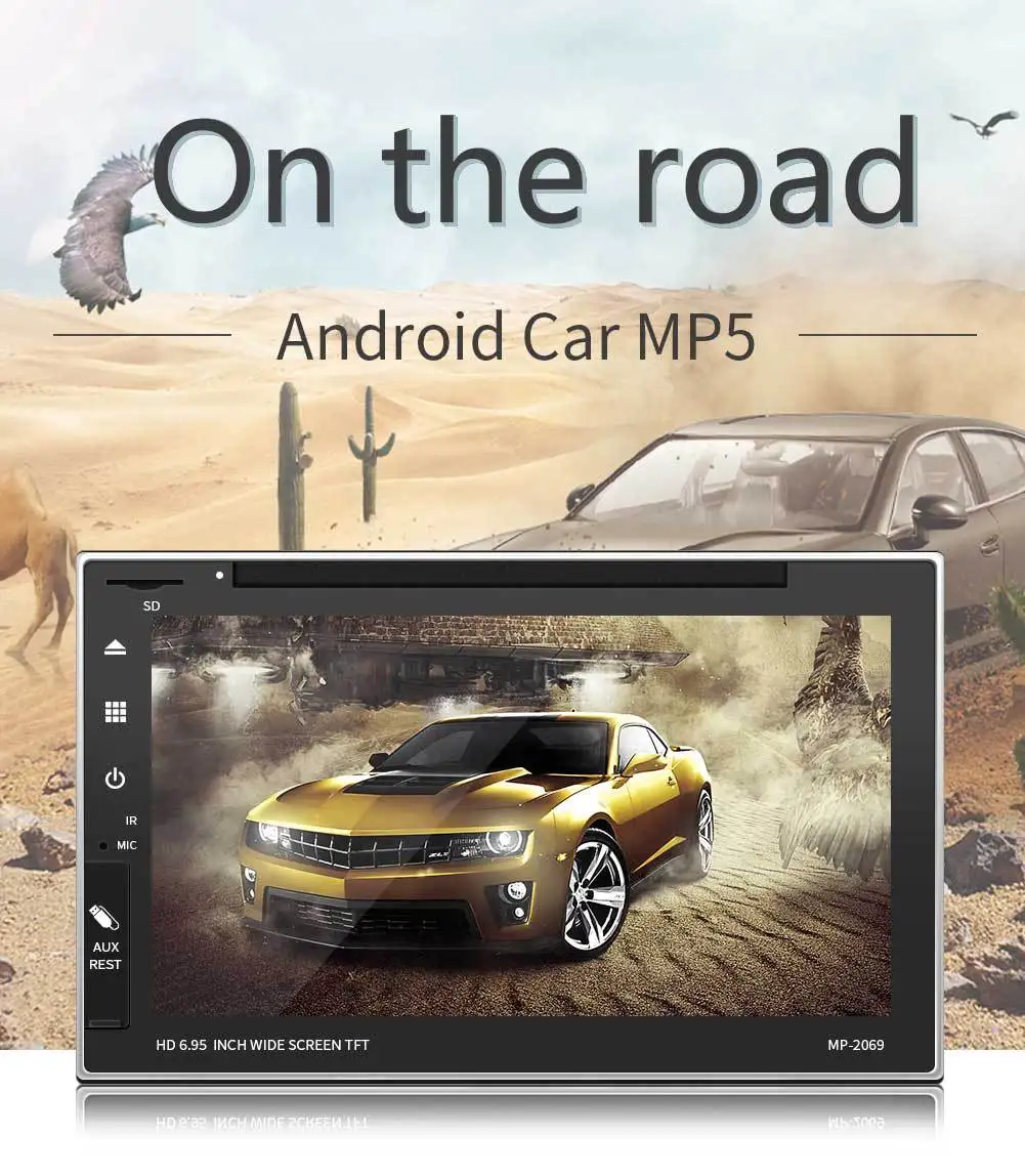 Top Auto Parts 7 Inch Car Navigation TFT Bluetooth MP5/ No Key Player GPS Navigation Integrated Machine Priority Player Display 0