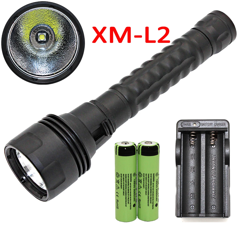 1200LM XM L2 LED Diving Flashlight Dive Waterproof Torch Light