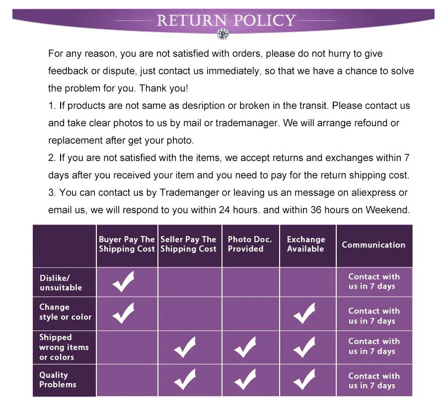 Return Policy 