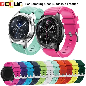 

For Samsung Gear S3 Classic watch strap wrist colorful active silicone Watch band with closure modern design replacement 22mm