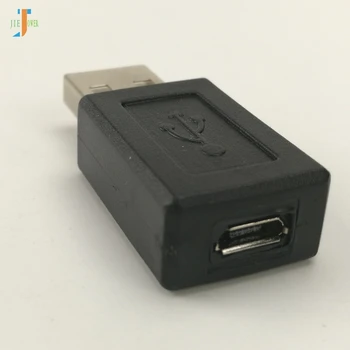 

New Black USB 2.0 A Male To Micro Female Adapter Plug Converter USB 2.0 To Micro Usb Connector for HTC Nokia 50pcs/lot