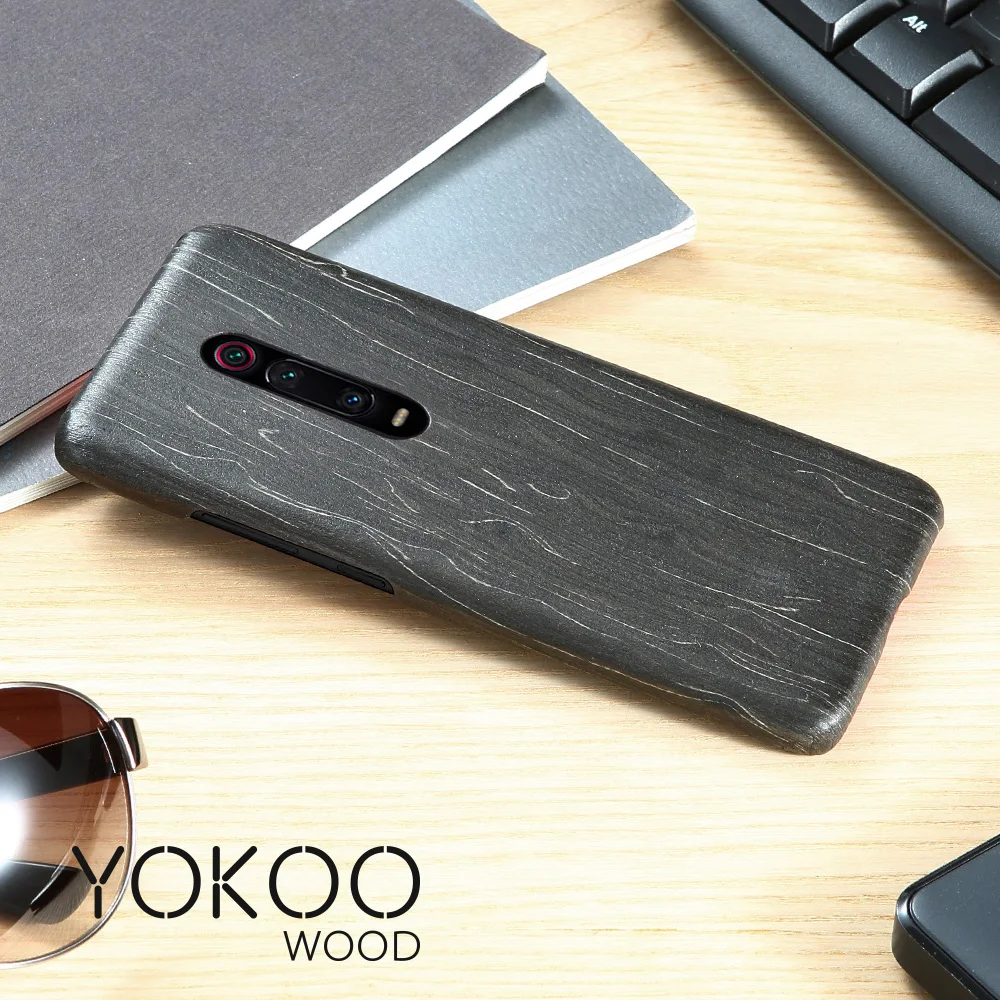 For Xiaomi 9T /9T Pro /K30/K20/ k20 Pro mi 10 Pro POCO F3 walnut Enony Bamboo Wood Rosewood MAHOGANY Wooden Back Case Cover