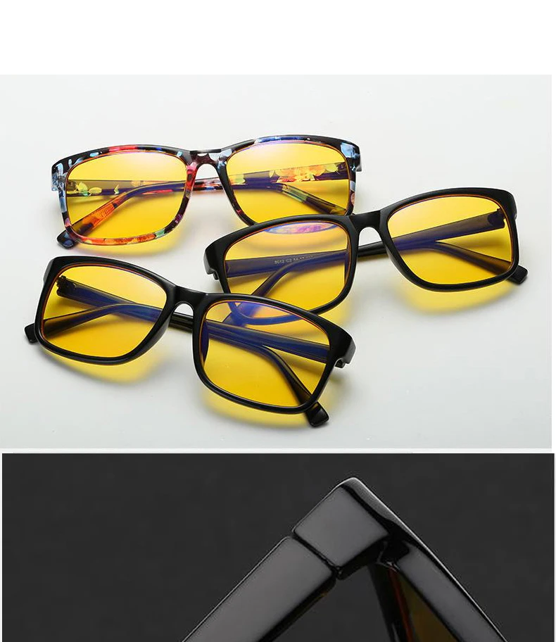 RBEWTP анти-голубые световые очки светодиодные очки для чтения радиационно-стойкие очки компьютерные игровые оправа для очков H8012