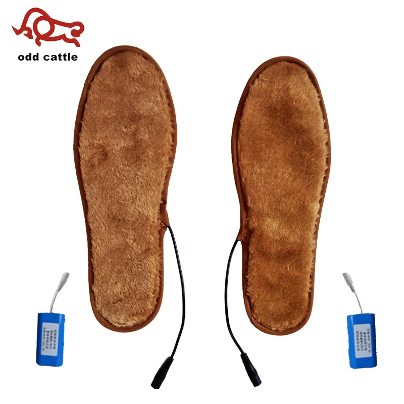 

NEW Short fluff Heated Insoles Winter Feet Warming Ski Insoles Thermal Electric Foot Warmer Heated Insoles for Outdoor Sports