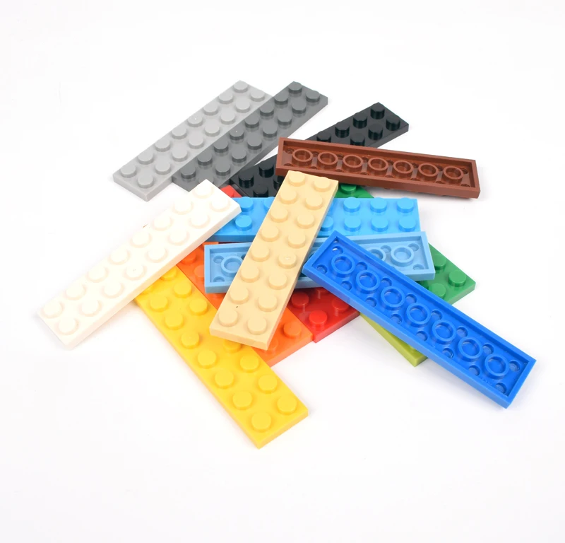 100g/lot 2*8 thin Building Blocks multicolors diy toys ninjago Educational Anime Floors Compatible With Brands toys for children