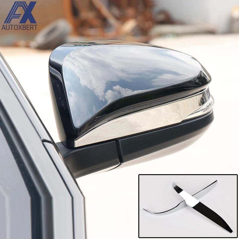 

AX Chrome Rearview Door Side Mirror Cover Trim Cap Molding Strip Bezel Decoration For Toyota RAV4 2013 2014 2015 2016 2017 2018