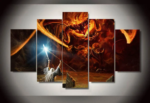 Unframed 5 Pieces Magic Monster Game HD Poster Painting ...