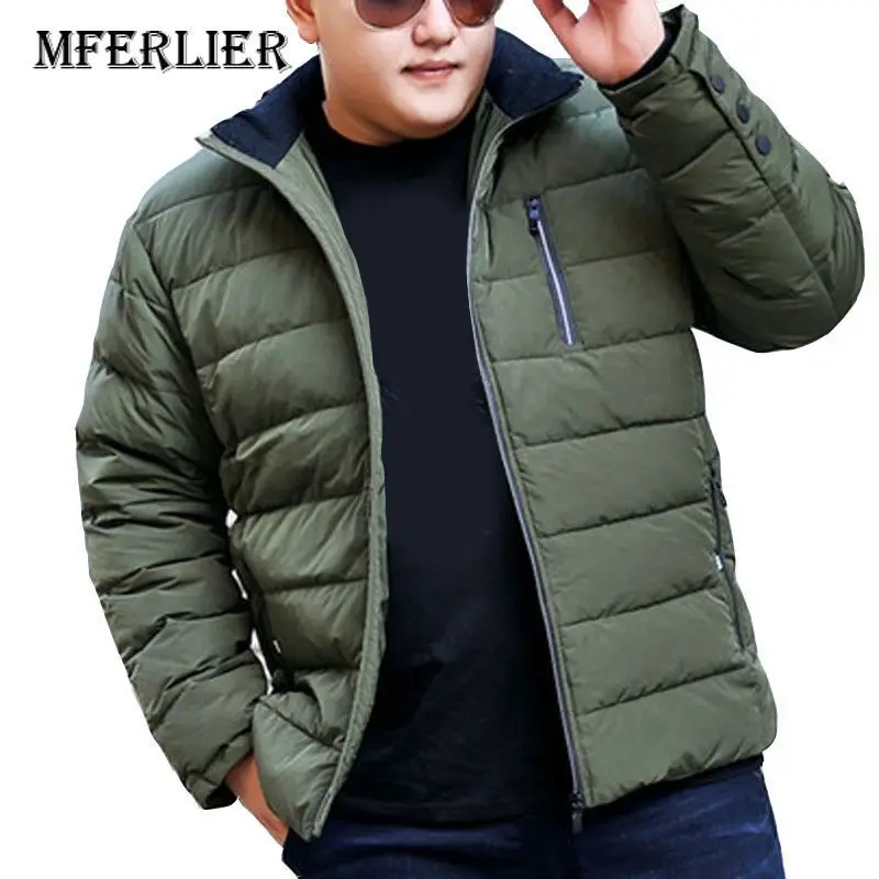 MFERLIER/осенне зимние плотные куртки 5XL 6XL 7XL 8XL 9XL 10XL большие размеры теплые пальто с