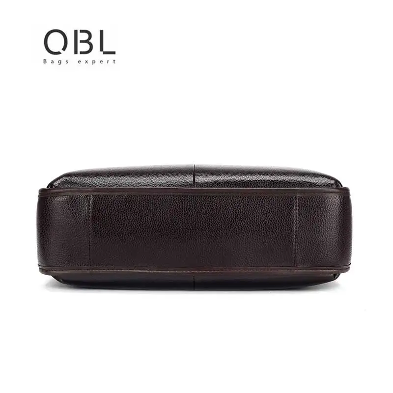 QiBOLu Pu мужской деловой портфель сумка черная коричневая повседневная мужская