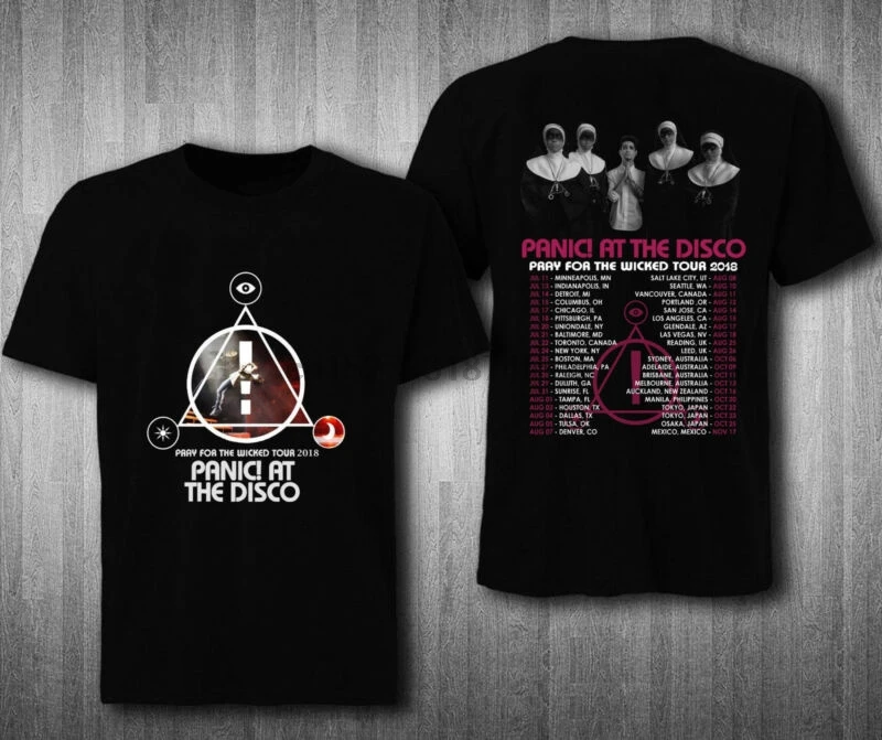 

Panic At The Disco T-shirt Pray For The Wicked Tour Dates Tee