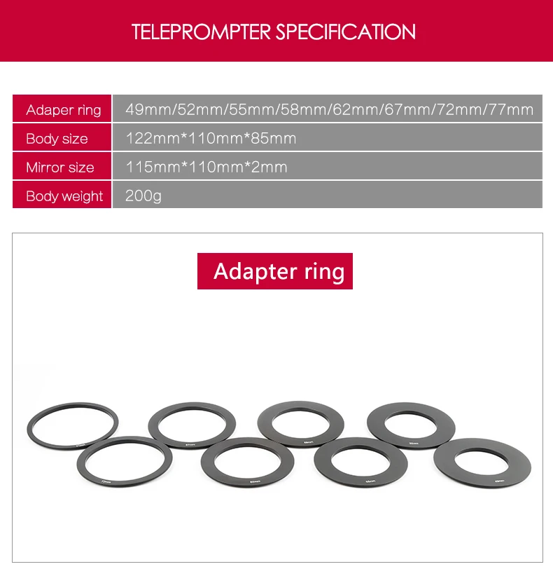 Смартфон Teleprompter для Canon Nikon sony камера фотостудия DSLR для Youtube интервью Teleprompter видеокамера