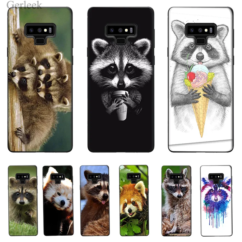 

Phone Case Raccoon Unique Design For Galaxy A5 A6 Plus 2017 A8 2018 Note 8 9 Cover