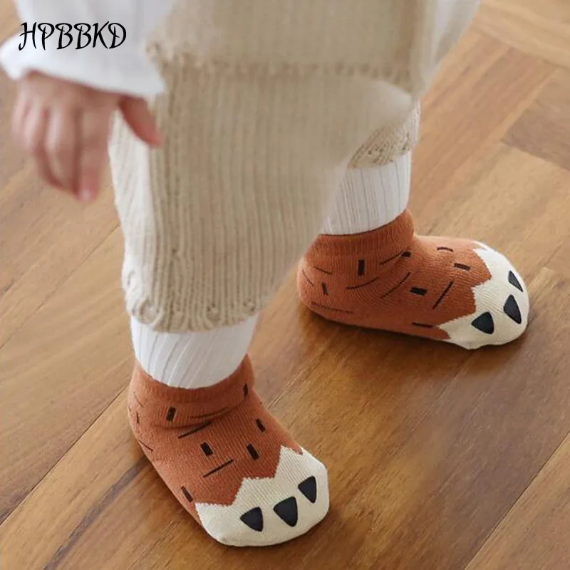 

HPBBKD Cute Newborn Baby Socks Cartoon Boys Girls Casual Socks Toddler Breathable Non-Slip Socks Infant Sock CS.2