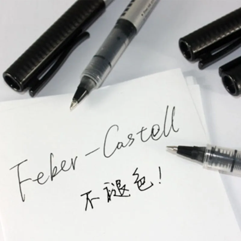 Faber Castell 10 шт./кор. гелевые ручки 0,5 мм синие чернила или черными чернилами для студентов школы стационарные