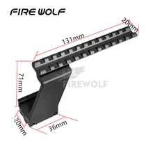 Пожарная верхняя часть с изображением волка нижний пистолет прицел крепление для прицелов лазерный свет охотничий аксессуар Weaver Rail Fit Glock 17 19 20 22 23