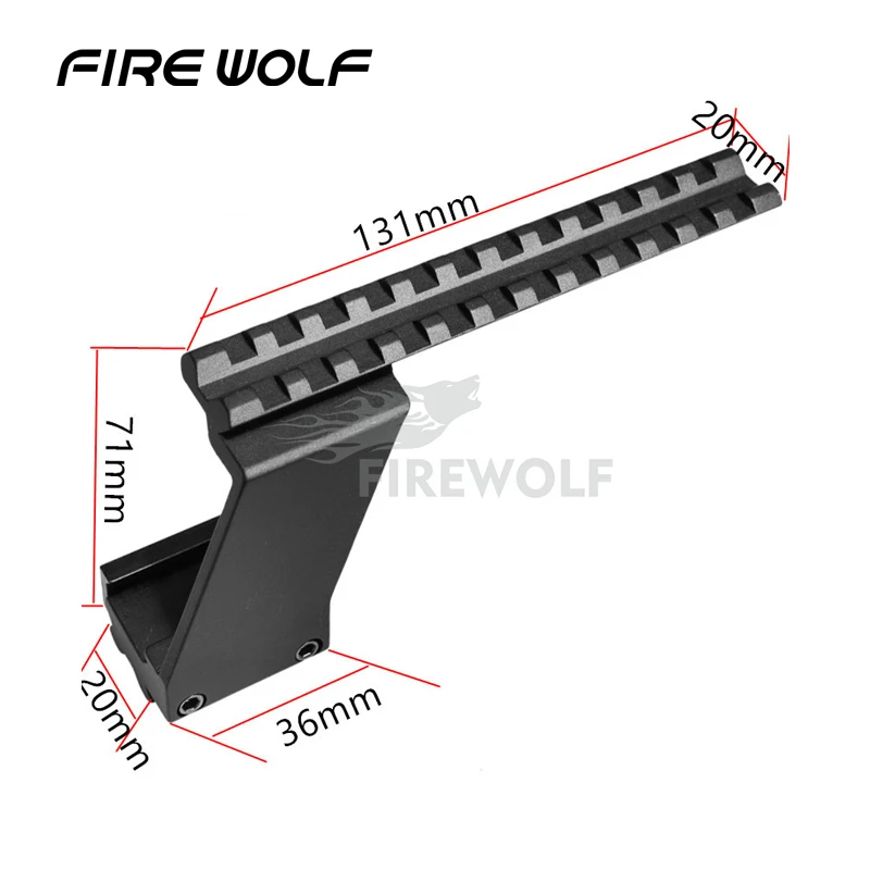 Пистолет с верхним дном FIRE WOLF крепление для прицела лазерный светильник