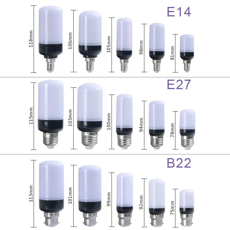 Светодиодный диодный светильник B22 E27 E14 220 В 3 Вт 5 7 9 12 SMD 5736 светодиодный