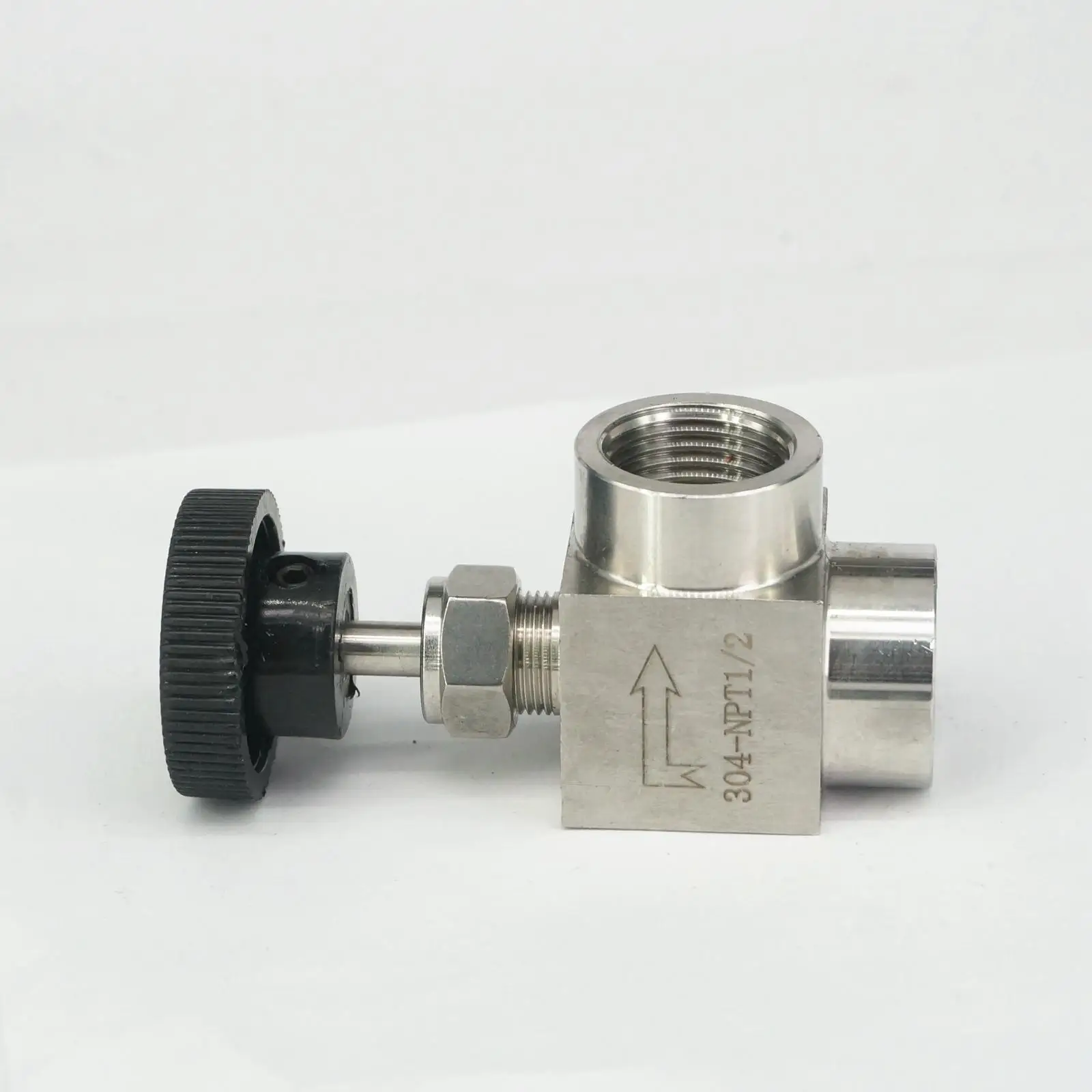 1/2 &quotNPT Женский Локоть игольчатый клапан 304 нержавеющая сталь контроль потока|304