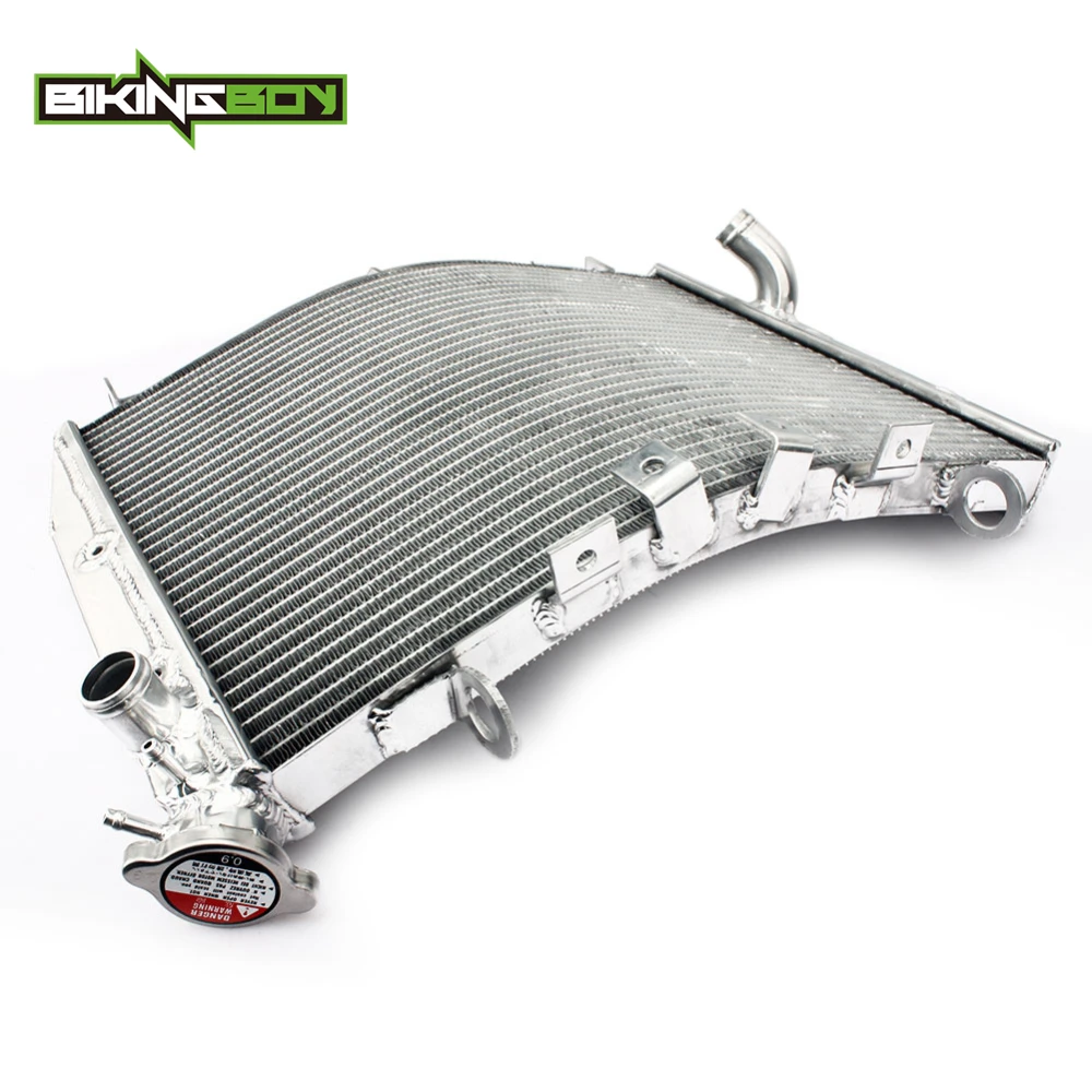 

BIKINGBOY for Kawasaki Ninja H2 H2R ZX1000 2015 2016 2017 Engine Radiator Water Cooling Cooler 26mm Aluminium Core Polished 1pc