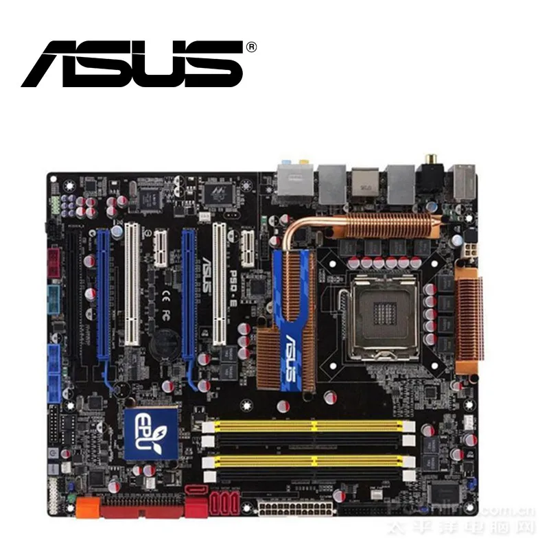 

Asus P5Q-E Desktop Motherboard P45 Socket LGA 775 For Core 2 Duo Quad DDR2 16G UEFI ATX BIOS Original Used Mainboard On Sal