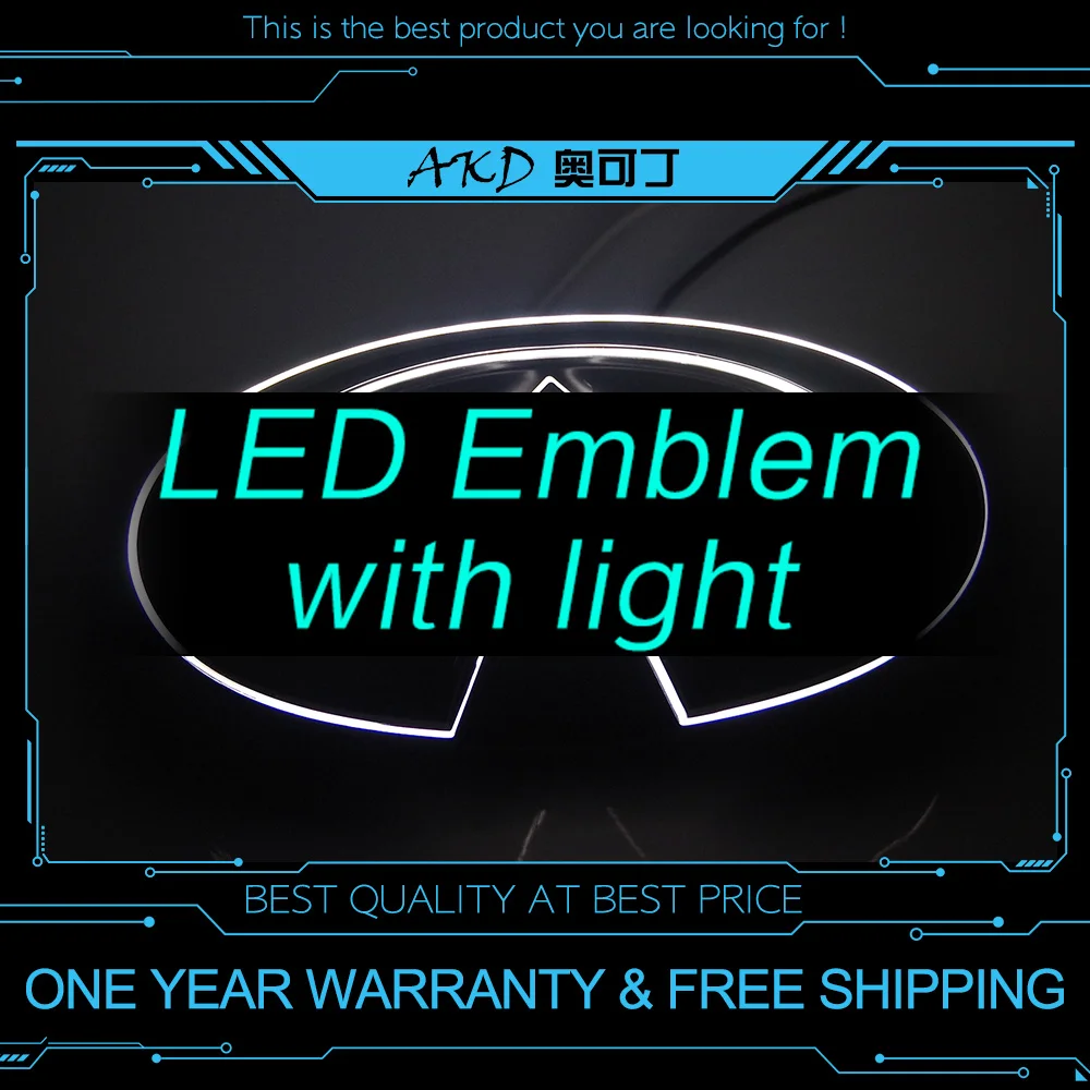 

Car Styling LED Emblem for Infiniti Q50 Q50L Q50S G25 G37 LED logo Light DRL FRONT GRILLE LED LOGO Daytime Running light