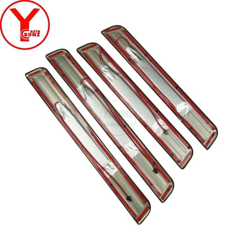 stainless steel led step sill cover For toyota avanza accessories side door sill For toyota avanza YCSUNZ