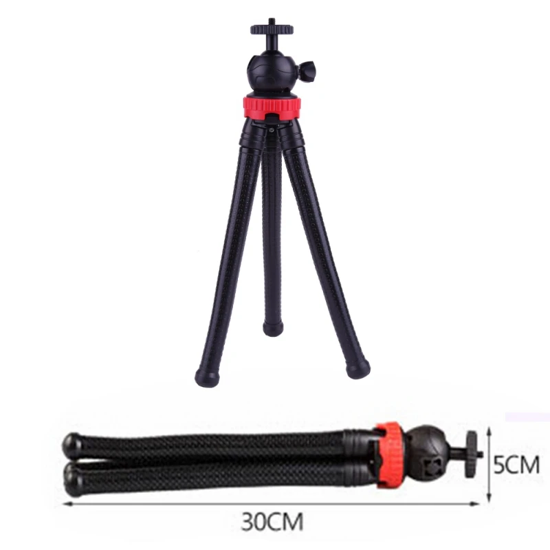 

Mini Flexible Octopus Mobile Tripod With Phone Holder Adapter for iPhone X Smartphone DSLR Camera Nikon Canon Gopro
