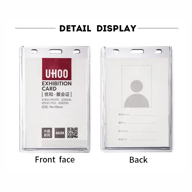 Buy UHOO Large Size Exhibition Card Name Tag Name