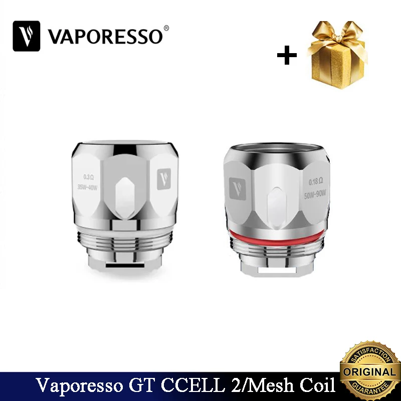 6 шт./лот оригинальный Vaporesso GT сетчатая катушка 0 18 Ом CCELL 2 3 сменная подходит для