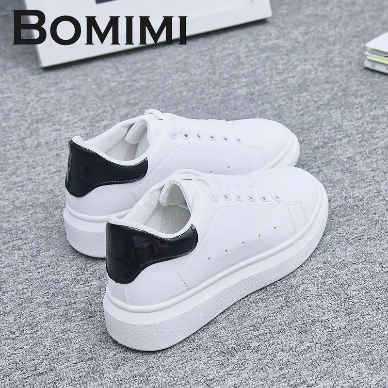 

BOMIMI Women Vulcanize Shoes New sneakers Autumn Soft Comfortable Casual Shoes Fashion Lady Flats Female Vulcanize shoes