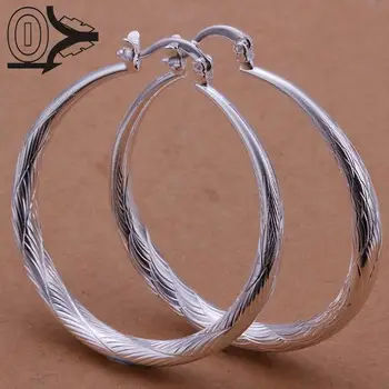 

Free Shipping New Designer Silver Plated Earring,Wedding Jewelry Accessories,Fashion Fish Pattern Round Silver Female Earrings