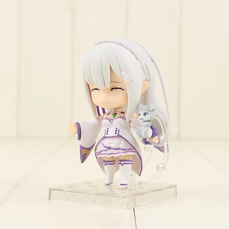 Высота каблука 10 см версии аниме Re: жизнь в другой мир от нуля Nendoroid 751# рисунок Emilia фигурка из ПВХ, Коллекционная модель