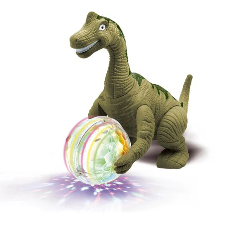 Electronic Pets Interactive Toy Children Simulation Triceratops Animal Model Can Walk Dance Light Vocal Toys for Children