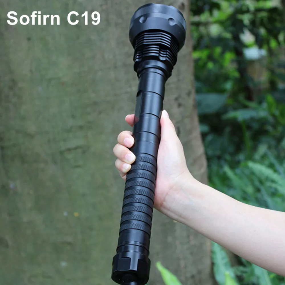 Мощный светодиодный фонарик Sofirn C19 18650 Cree 1500 люмен военный тактический для