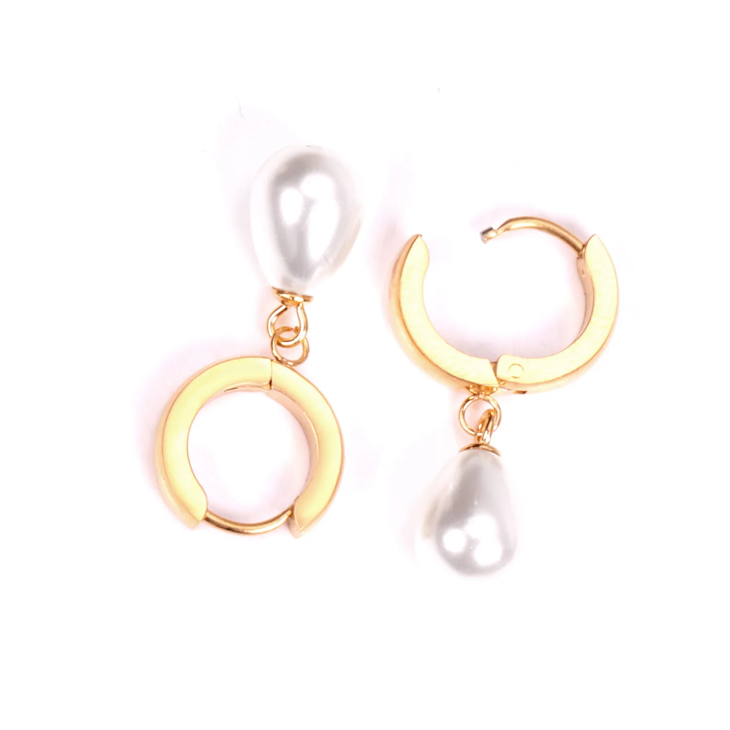 Серьги кольца LUXUSTEEL Новинка подвески в форме воды очаровательные