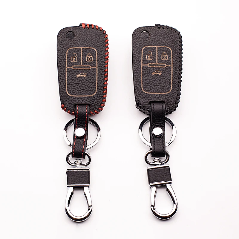 

Handmade car key case cover for Opel Astra Mokka Key Case for Opel Corsa Insignia Meriva Zafira Antara 3 buttons starline a91